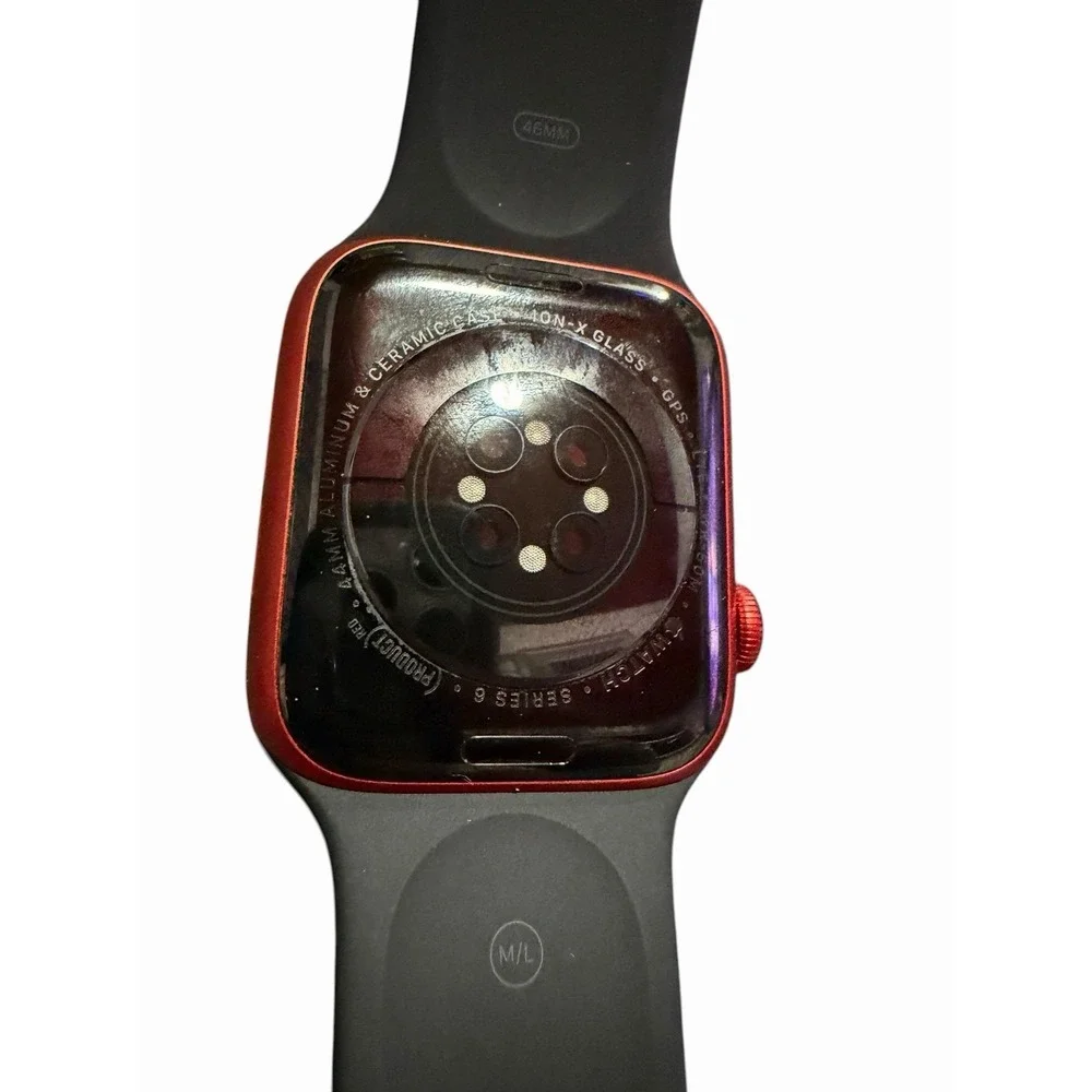 Apple Watch Series 6 44mm PRODUCT RED Aluminum Case GPS Cellular‎ LTE Red Black